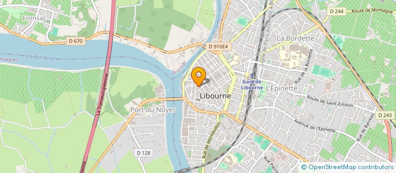 localisation de l'entreprise OFFICE DU TOURIME SYNDICAT D INITIATIVE à LIBOURNE