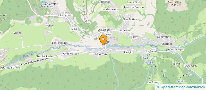 localisation de l'entreprise OFFICE DU TOURISME à BERNEX