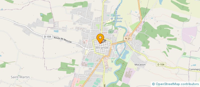 localisation de l'entreprise OFFICE DU TOURISME à MIRANDE