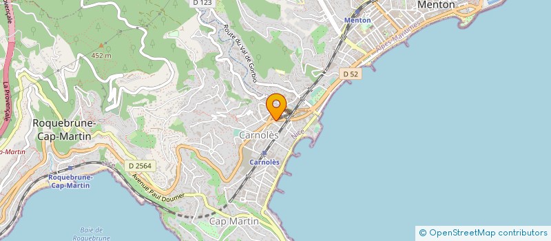 localisation de l'entreprise OFFICE DU TOURISME à ROQUEBRUNE-CAP-MARTIN