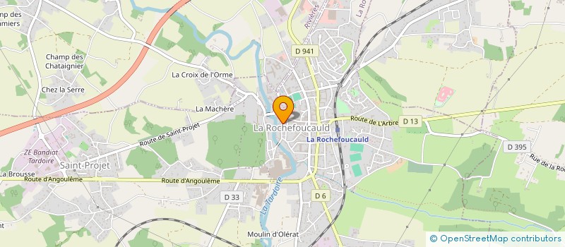 localisation de l'entreprise OFFICE DU TOURISME à LA ROCHEFOUCAULD-EN-ANGOUMOIS