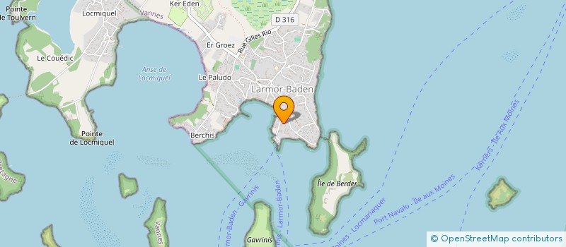 localisation de l'entreprise OFFICE DU TOURISME  LARMOR-BADEN