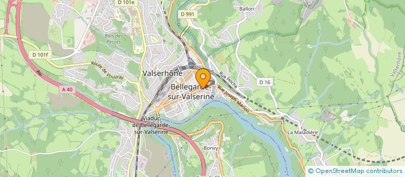 localisation de l'entreprise OFFICE DU TOURISME à VALSERHONE