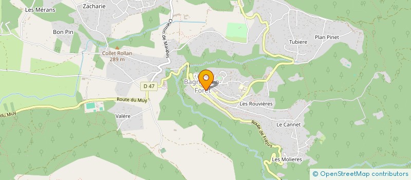 localisation de l'entreprise OFFICE DU TOURISME  BAGNOLS-EN-FORET