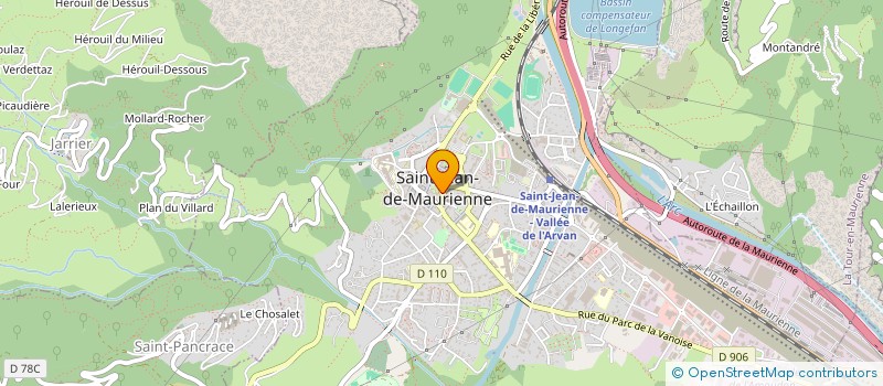 localisation de l'entreprise OFFICE DU TOURISME à SAINT-JEAN-DE-MAURIENNE