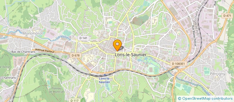 localisation de l'entreprise OFFICE DU TOURISME  LONS LE SAUNIER