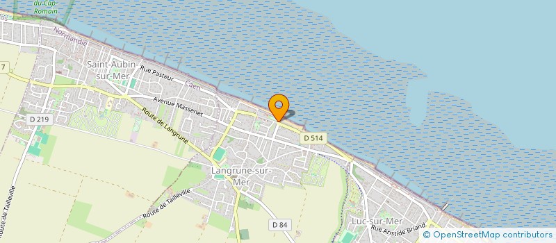 localisation de l'entreprise OFFICE DU TOURISME  LANGRUNE-SUR-MER