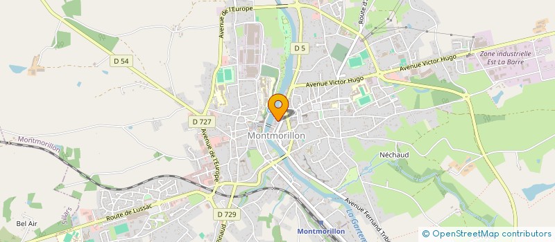 localisation de l'entreprise OFFICE DU TOURISME à MONTMORILLON