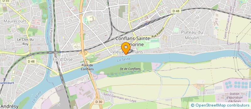 localisation de l'entreprise OFFICE DU TOURISME CONFLANS ET ENVIRONS  CONFLANS-SAINTE-HONORINE