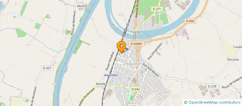 localisation de l'entreprise OFFICE DU TOURISME D' AIGUILLON  AIGUILLON