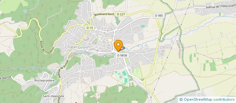 localisation de l'entreprise OFFICE DU TOURISME DE CHATELGUYON  CHATELGUYON