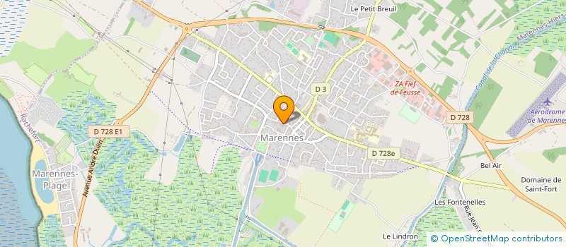 localisation de l'entreprise OFFICE DU TOURISME DE L'ILE D'OLERON ET DU BASSIN DE MARENNES  MARENNES-HIERS-BROUAGE