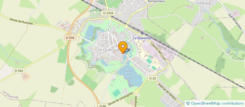 localisation de l'entreprise OFFICE DU TOURISME DE LE QUESNOY à LE QUESNOY