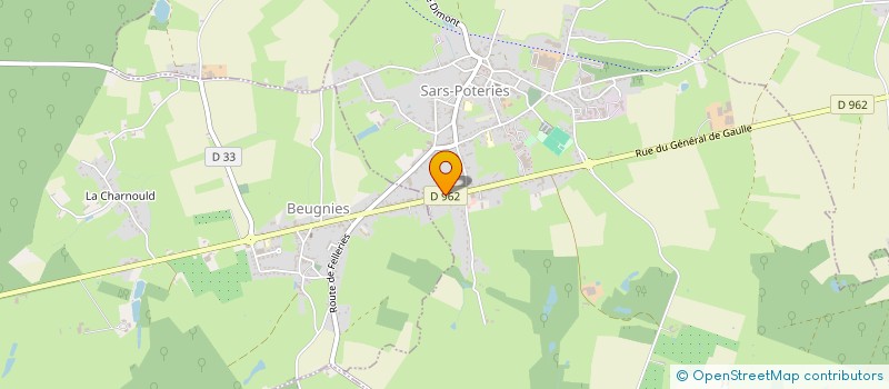 localisation de l'entreprise OFFICE DU TOURISME DE SARS POTERIES  SARS-POTERIES