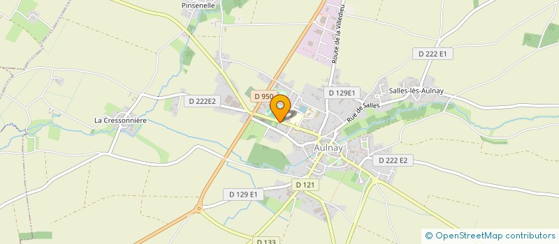 localisation de l'entreprise OFFICE DU TOURISME DU CANTON D AULNAY  AULNAY