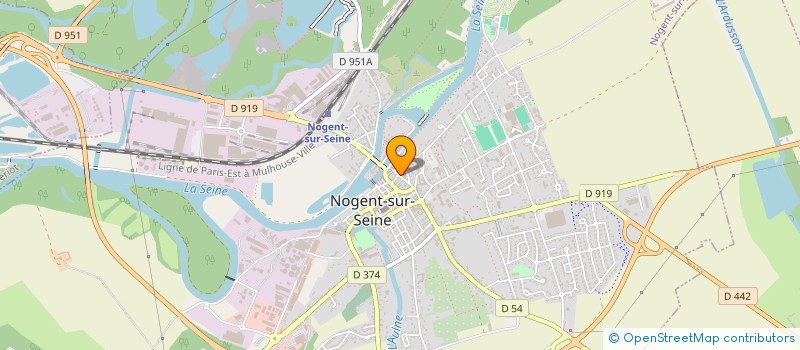 localisation de l'entreprise OFFICE DU TOURISME DU NOGENTAIS ET DE LA VALLEE DE LA SEINE  NOGENT-SUR-SEINE