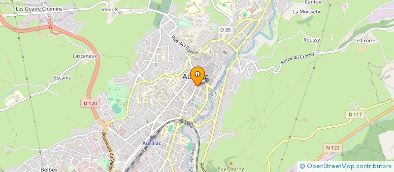 localisation de l'entreprise OFFICE DU TOURISME DU PAYS D AURILLAC à AURILLAC