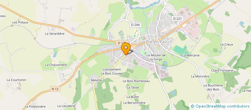 localisation de l'entreprise OFFICE DU TOURISME INTERCOMMUNAL DU MONT DES AVALOIRS  PRE-EN-PAIL-SAINT-SAMSON