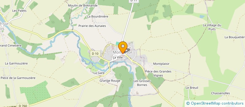 localisation de l'entreprise OFFICE DU TOURISME-SYNDICAT INITIATIVE à MONTRESOR