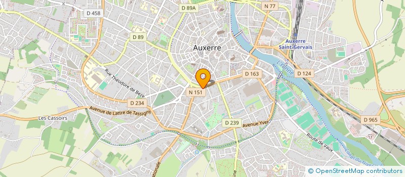 localisation de l'entreprise OFFICE FRANCAIS SELECTION GASTRONOMIQUE à AUXERRE