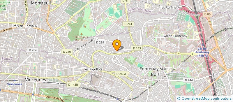 localisation de l'entreprise OFFICE FREE à FONTENAY-SOUS-BOIS