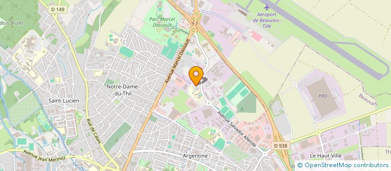 localisation de l'entreprise OFFICE GESTION ENTREP ARTISANALES OISE  BEAUVAIS