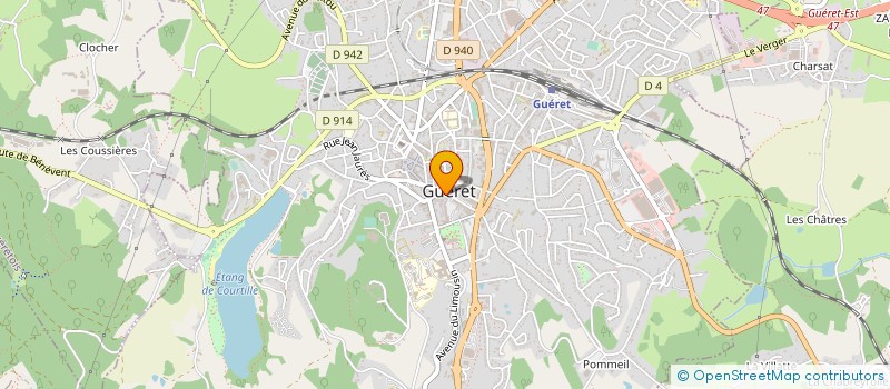 localisation de l'entreprise OFFICE GUERETOIS DES SPORTS à GUERET