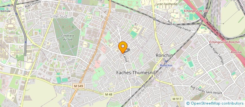 localisation de l'entreprise OFFICE INTERCOMM ACCUEIL INFORM ORIENT à FACHES-THUMESNIL