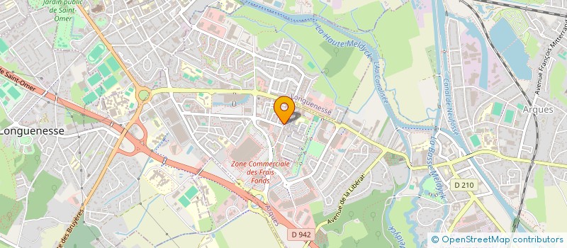 localisation de l'entreprise OFFICE INTERCOMMUNAL DES SPORTS à LONGUENESSE