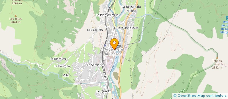 localisation de l'entreprise OFFICE INTERCOMMUNAL DES SPORTS DU PAYS DES ECRINS à L'ARGENTIERE-LA-BESSEE