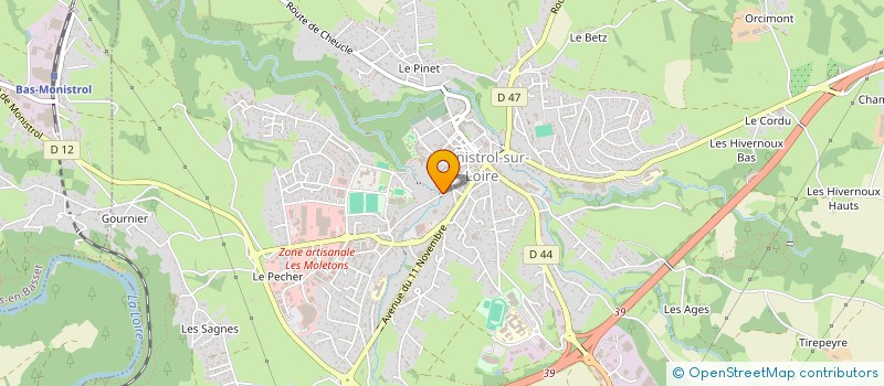 localisation de l'entreprise OFFICE ISABELLE VERILHAC  MONISTROL-SUR-LOIRE