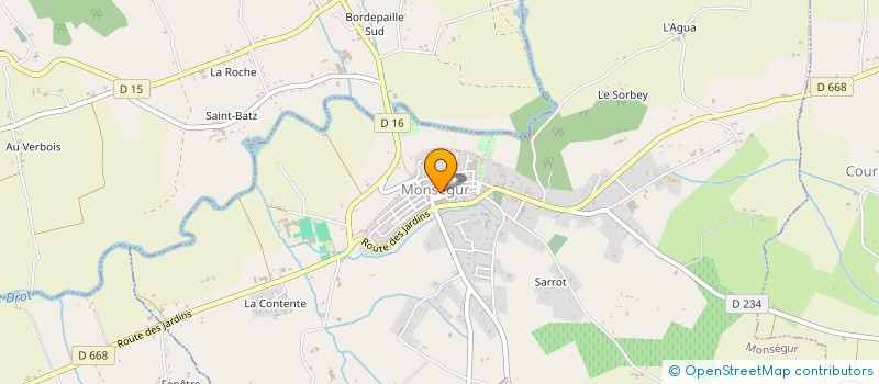 localisation de l'entreprise OFFICE MONSEGURAIS DE LA CULTURE ET DES LOISIRS à MONSEGUR