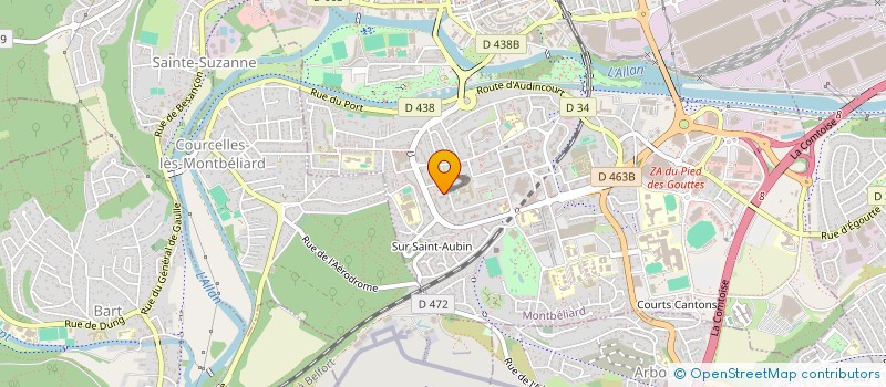 localisation de l'entreprise OFFICE MONTBELIARDAIS DES RETRAITES à MONTBELIARD