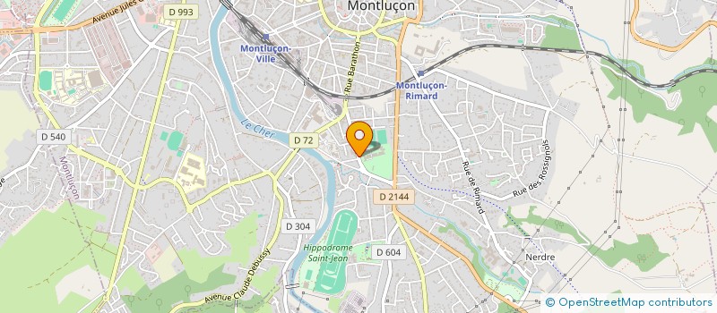 localisation de l'entreprise OFFICE MONTLUCONNAIS DU SPORT à MONTLUCON