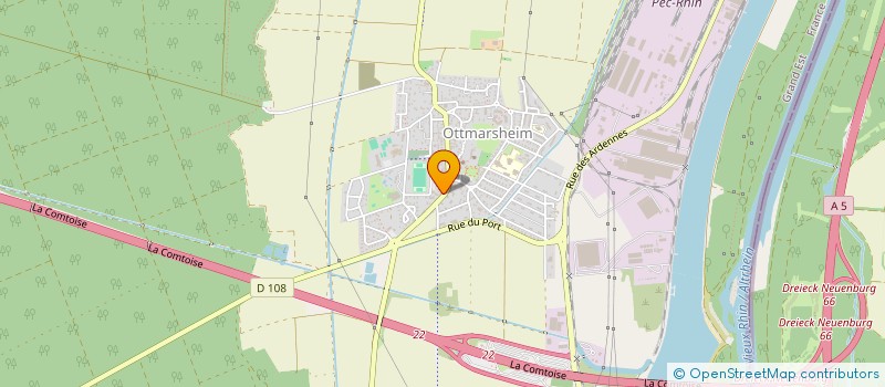 localisation de l'entreprise OFFICE MUN DES SPORTS ARTS ET LOISIRS  BANTZENHEIM