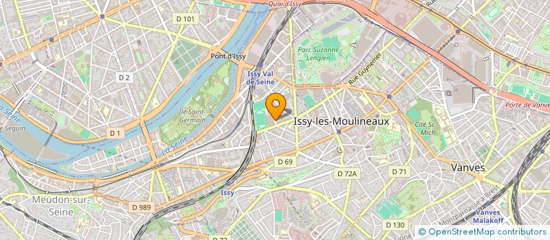 localisation de l'entreprise OFFICE MUN SPORTS ISSYOMS à ISSY-LES-MOULINEAUX
