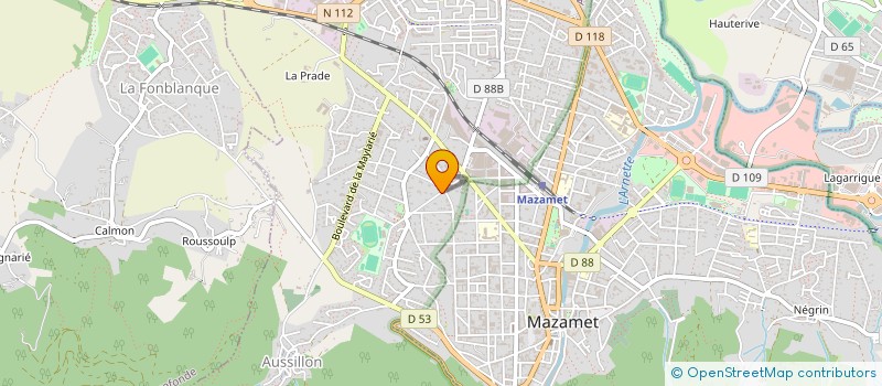 localisation de l'entreprise OFFICE MUNICIPAL D'ANIMATION DES ASS ET DE LA JEUNESSE  AIGUEFONDE