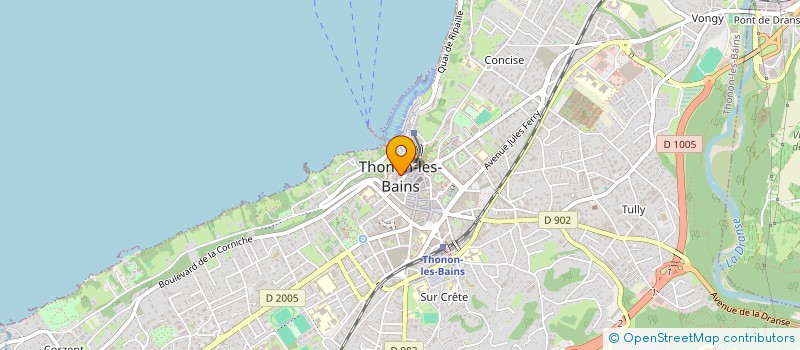 localisation de l'entreprise OFFICE MUNICIPAL DE LA CULTURE ET DES ARTS à THONON-LES-BAINS