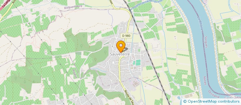 localisation de l'entreprise OFFICE MUNICIPAL DE LA CULTURE ET DU PATRIMOINE DE SAUVETERRE  SAUVETERRE