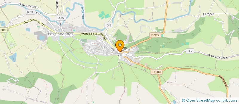 localisation de l'entreprise OFFICE MUNICIPAL DE TOURISME DE CORDES  CORDES-SUR-CIEL