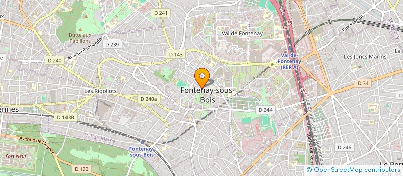 localisation de l'entreprise OFFICE MUNICIPAL DES SPORTS à FONTENAY-SOUS-BOIS