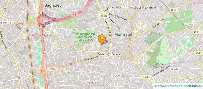localisation de l'entreprise OFFICE MUNICIPAL DES SPORTS à MONTREUIL