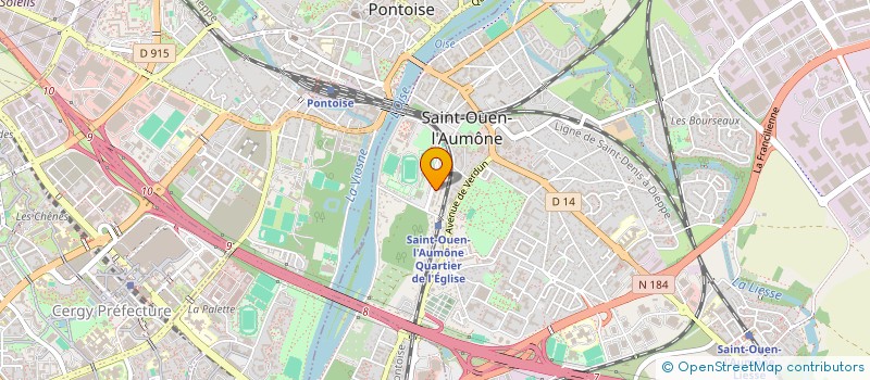 localisation de l'entreprise OFFICE MUNICIPAL DES SPORTS  SAINT-OUEN-L'AUMONE