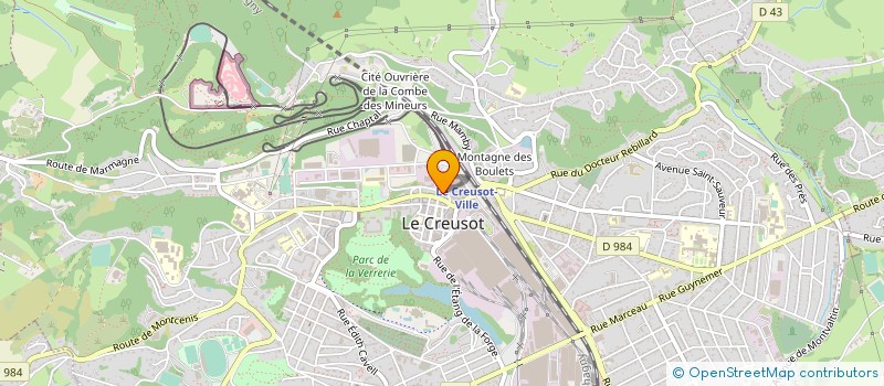 localisation de l'entreprise OFFICE MUNICIPAL DES SPORTS à LE CREUSOT