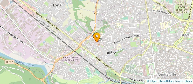localisation de l'entreprise OFFICE MUNICIPAL DES SPORTS à BILLERE