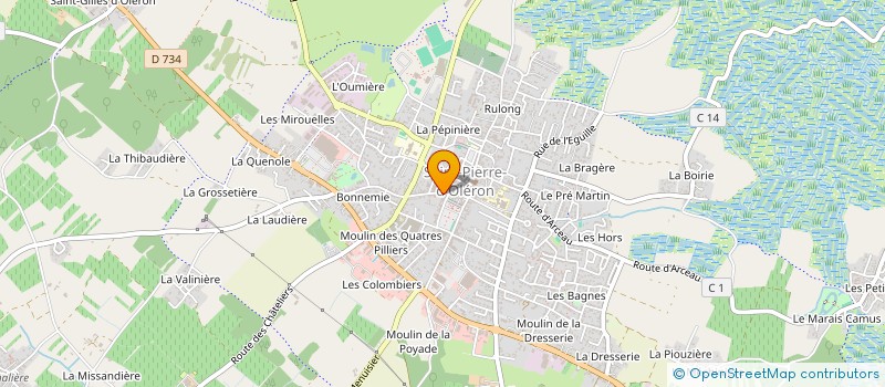 localisation de l'entreprise OFFICE MUNICIPAL DES SPORTS  SAINT-PIERRE-D'OLERON