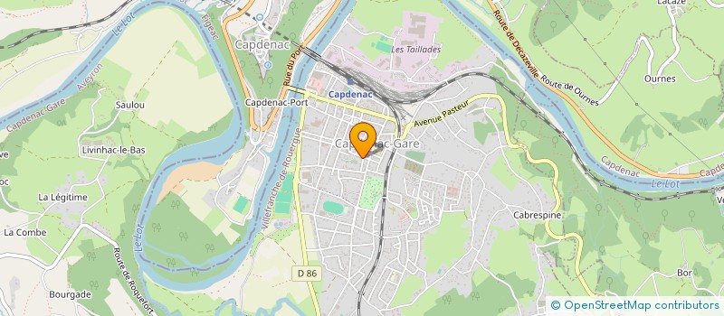 localisation de l'entreprise OFFICE MUNICIPAL DES SPORTS  CAPDENAC-GARE