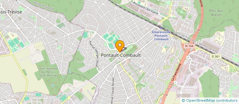 localisation de l'entreprise OFFICE MUNICIPAL DES SPORTS à PONTAULT-COMBAULT