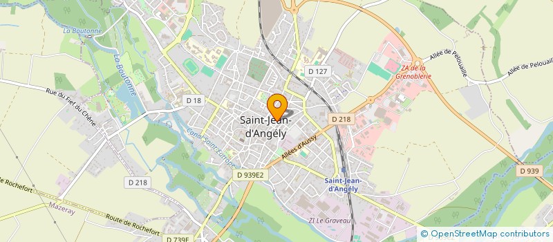 localisation de l'entreprise OFFICE MUNICIPAL DES SPORTS  SAINT-JEAN-D'ANGELY