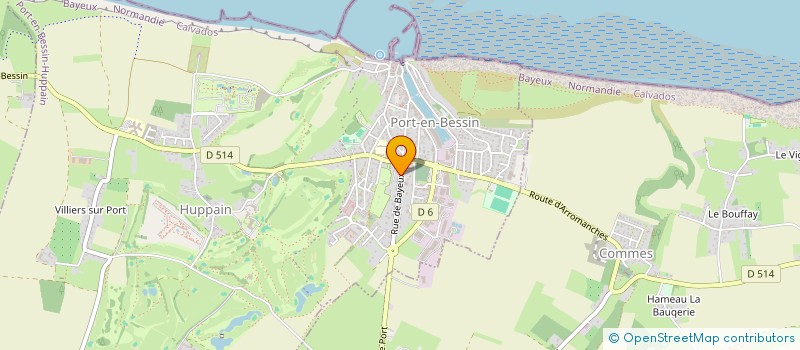 localisation de l'entreprise OFFICE MUNICIPAL DES SPORTS  PORT-EN-BESSIN-HUPPAIN